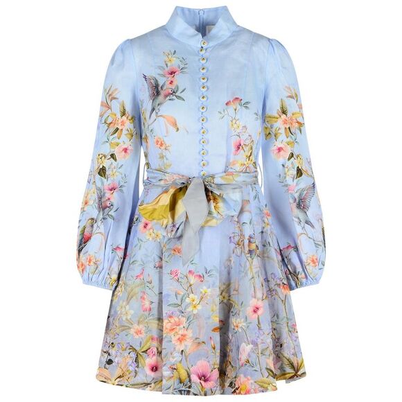 ZIMMERMANN Dresses & Skirts - Zimmermann 'Rebellion' Light Blue Linen Dress Women